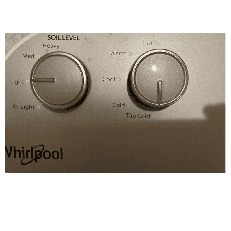 Light soil level and tap cold